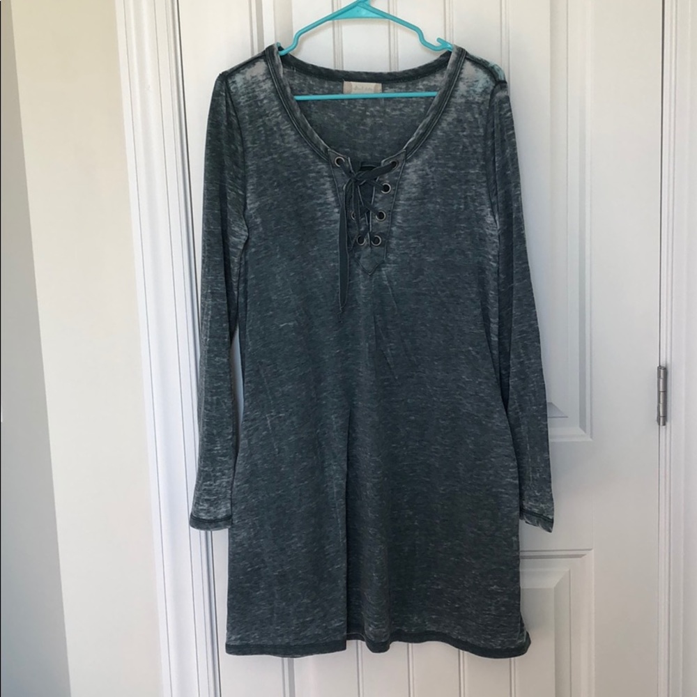 Teal altar’d state long sleeve dress